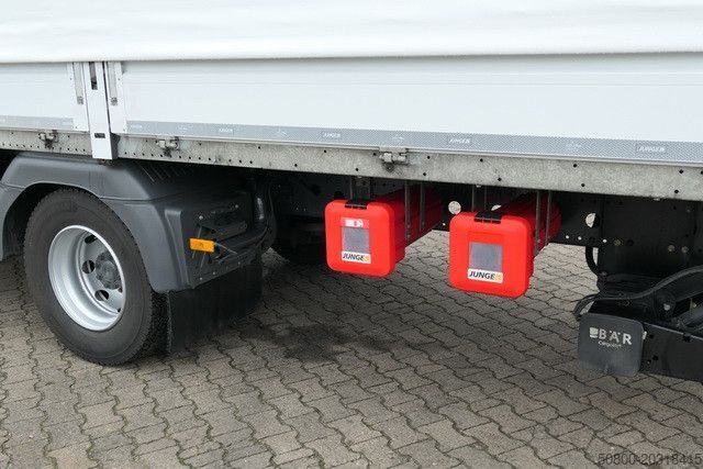 Camión plataforma con toldo MERCEDES-BENZ 1521 L Atego 4x2, LBW, Schiebeplane, Klima, Luft