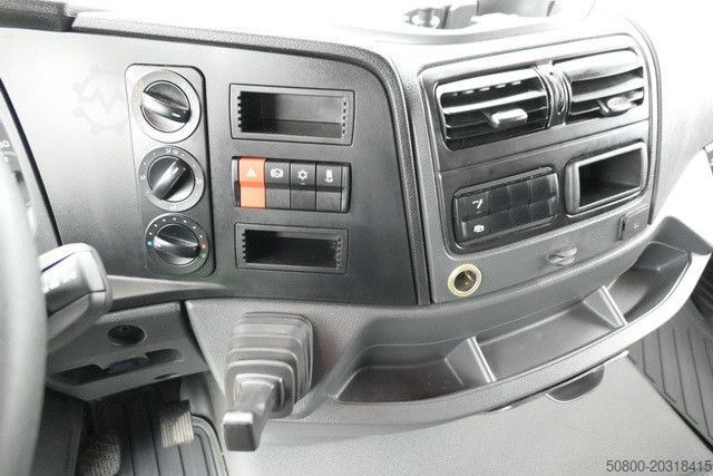 Camión plataforma con toldo MERCEDES-BENZ 1521 L Atego 4x2, LBW, Schiebeplane, Klima, Luft