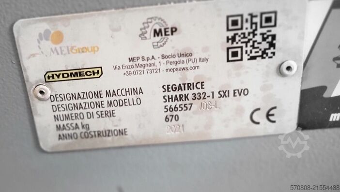 Şerit Testere Mep Model Shark 332-1 Tipi Sx MEP SHARK 332-1 SXI EVO