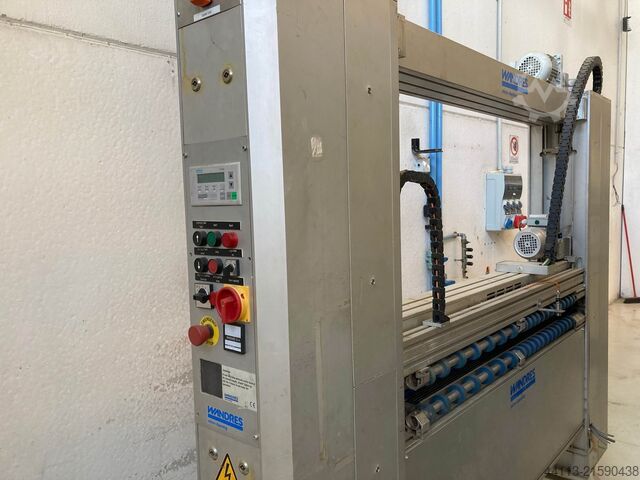 ব্রাশিং মেশিন + ওয়াইড বেল্ট স্যান্ডিং মেশিন WANDRES CH 29 M/900/1300 + BI 99 DS/3/1300 + HSC