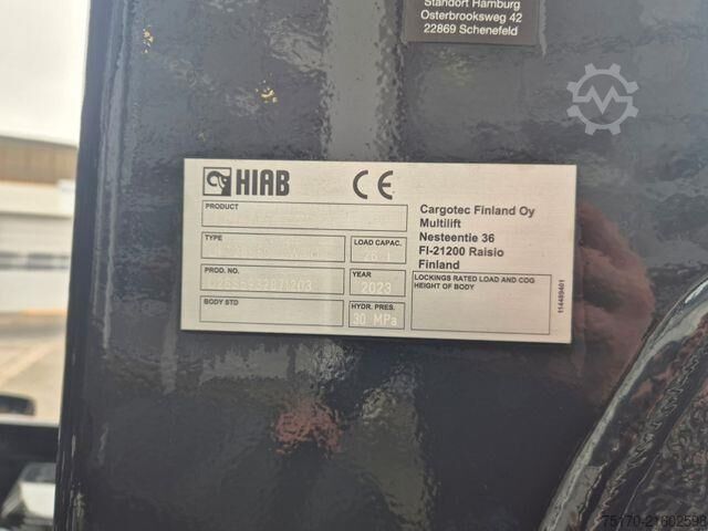 Sistema de braço de gancho Iveco X-Way AD360X48Z/P HR 8x4 HIAB ULT26S59