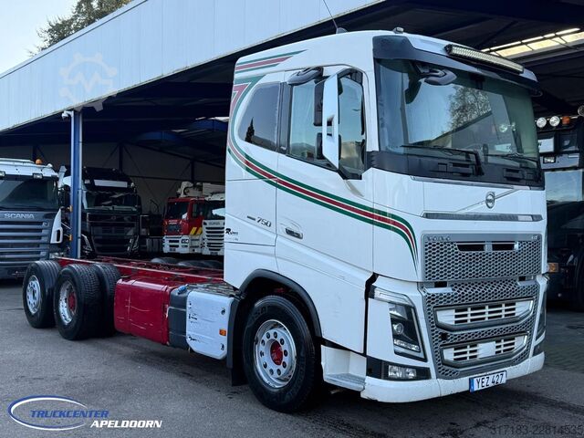 Chasis con cabina Volvo FH 750 Stuuras, Naafreductie, Euro 6, Luchtvering