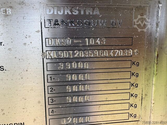 Depósito Dijkstra DRVO 12 27 37500 Ltr / Chemie / ADR L4BH FL-AT ...