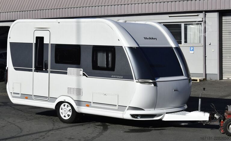 Wohnwagen HOBBY On tour 390 SF mit Sonnensegel