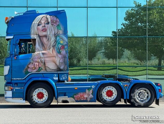 Njësi standarde të tërheqjes SCANIA R520 V8 EURO 6 KING FULL AIR RETARDER PARK AIRCO