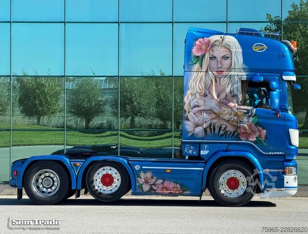 Njësi standarde të tërheqjes SCANIA R520 V8 EURO 6 KING FULL AIR RETARDER PARK AIRCO