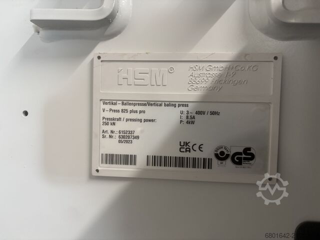 прес-підбирач HSM V-Press 825 plus pro