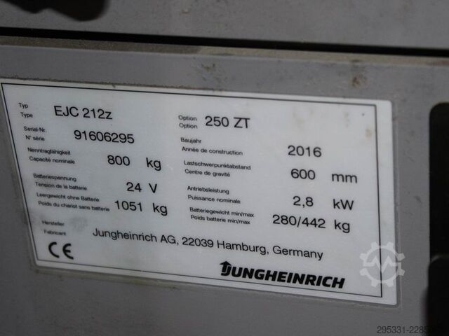 手動スタッカー Jungheinrich EJC 212z   250ZT