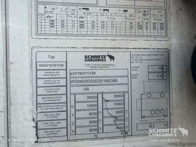Poluprikolica hladnjača Schmitz Cargobull Tiefkühler Multitemp Trennwand