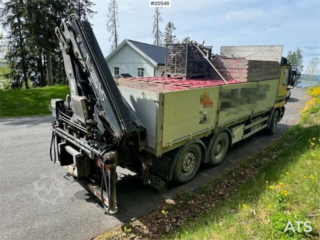 Автокран Mercedes-Benz Actros 2543 flatbed truck w/ rear mounted Hiab 14