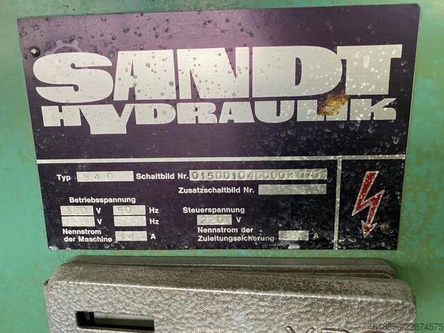 Hidraulikus kétoszlopos prés – 50 tonna Sandt Hydraulik 540