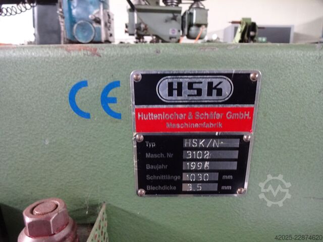 Guillotine shear Huttenlocher und Schäfer Hochhaltung