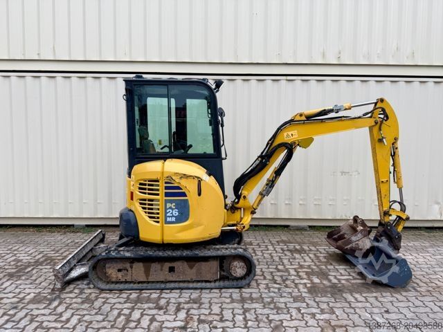 Mini excavator KOMATSU PC26MR-3 / 2020 BJ / 2 x Löffel