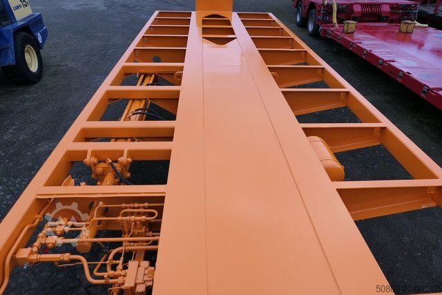 Semiremorcă cu platformă joasă SCHEUERLE SPE 8554, Cargo Master, 85to. NL, gelenkt, 18m