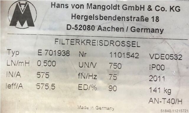 Hans von Mangoldt GmbH & Co. KG E179038