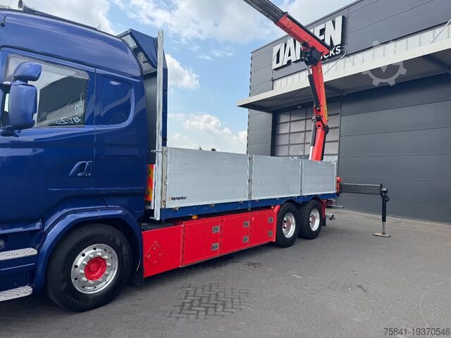 Camion cu macara Scania R730 R 730 V8 6x2 Palfinger PK 18502-SH E