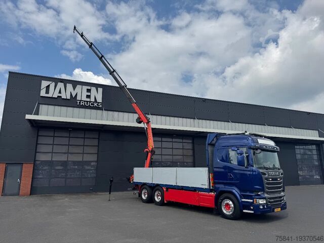Camion cu macara Scania R730 R 730 V8 6x2 Palfinger PK 18502-SH E