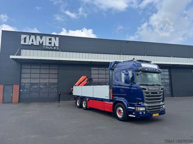 Camion cu macara Scania R730 R 730 V8 6x2 Palfinger PK 18502-SH E