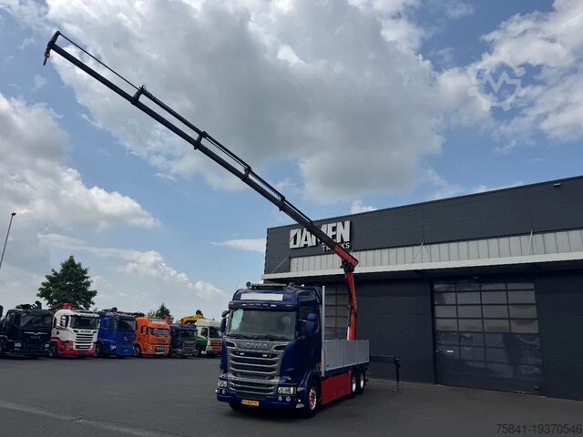 Camion cu macara Scania R730 R 730 V8 6x2 Palfinger PK 18502-SH E