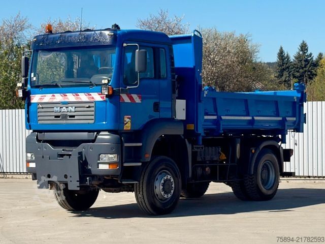 Billenő teherautó MAN TGA 18.410 * Kipper 4,10 m * 4x4 * TOPZUSTAND