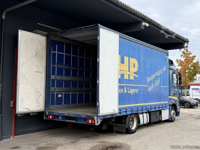 Flaklastbil med kapell MERCEDES-BENZ Actros 1842 Fg L/nR Retarder AHK ACC Mega Jumbo