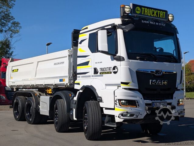 Tre-sidet tipbil MAN TGS 35.520 8x4, 1 Liege, MEILLER Bordmatic,MIETE