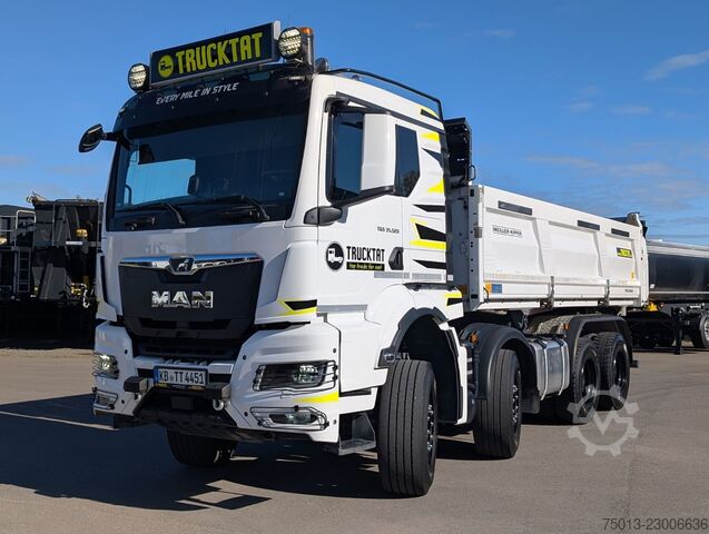 Tre-sidet tipbil MAN TGS 35.520 8x4, 1 Liege, MEILLER Bordmatic,MIETE