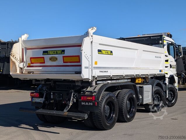 Tre-sidet tipbil MAN TGS 35.520 8x4, 1 Liege, MEILLER Bordmatic,MIETE