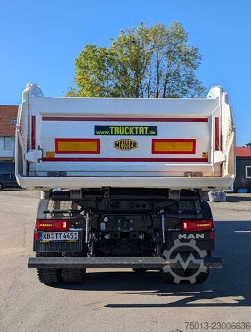 Tre-sidet tipbil MAN TGS 35.520 8x4, 1 Liege, MEILLER Bordmatic,MIETE