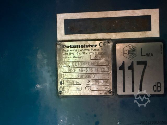 Concrete pump truck MERCEDES-BENZ AROCS 3251 8x4 Putzmeister BSF 46-5.16 HLS
