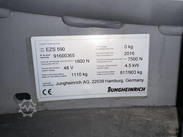 EZS 590 * डेमो!! नई बैटरी!! JUNGHEINRICH EZS 590 * DEMO !! NEW battery !!