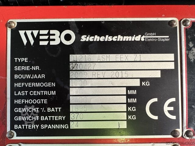 D 1216 ASM - Atex EX 2G / Zone 1 !! NEW battery !! SICHELSCHMIDT D 1216 ASM - Atex EX 2G / Zone 1 !! NEW battery !!