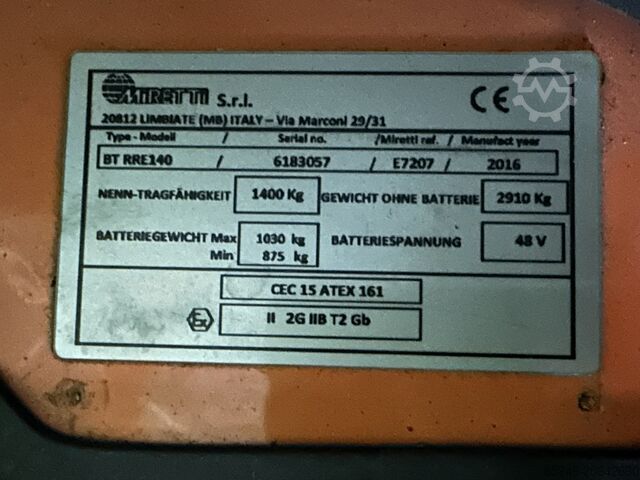 RRE 14 - Atex Miretti EX 2G / Zona 1 * Triplex FFL !! NOVA baterija !! BT RRE 14 - Atex Miretti EX 2G / Zone 1 * Triplex FFL !! NEW battery !!