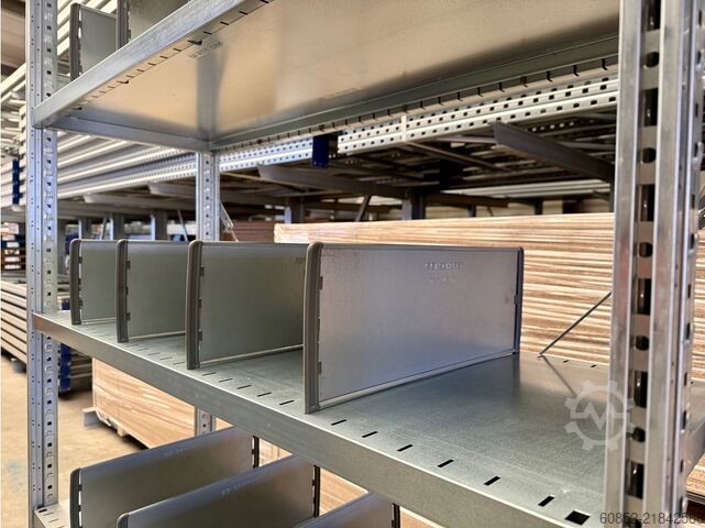 Steckregal 1,30m SSI Schäfer R3000 Fachbodenregal inkl. 20 Fachtrenner , 250 x 50 cm