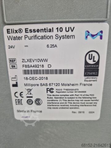  Millipore Elix Essential 10 UV