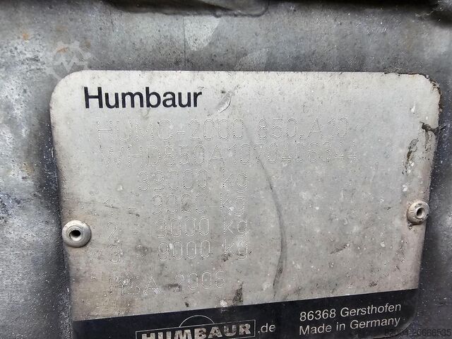HUMBAUR HSA 2006 | SAF DISC |LIFT AXLE | GALVANISED STE...