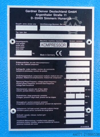Compressor de parafuso L55 CompAir L55
