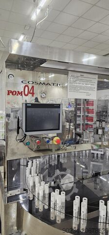 Použitý stroj na automatické plnění rtěnek od společnosti Cosmatic, model SM43 Slim COSMATIC SM43 Slim