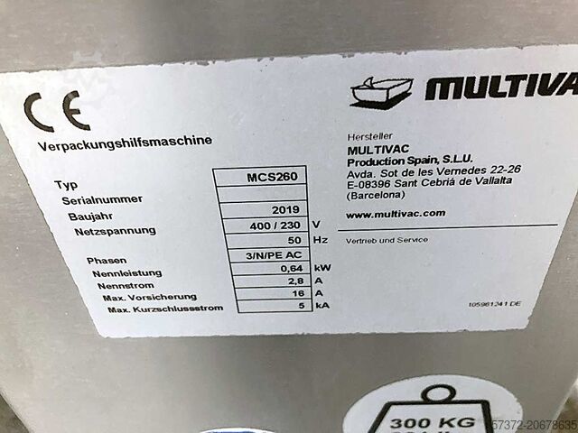 Máquina de embalagem de bandejas Multivac T-800