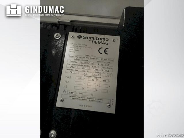 Električni stroj za injekcijsko prešanje SUMITOMO SHI DEMAG IntElect 220/610-750 smart