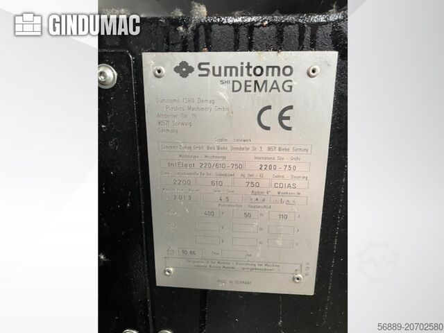 SUMITOMO SHI DEMAG IntElect 220/610-750 snjall SUMITOMO SHI DEMAG IntElect 220/610-750 smart