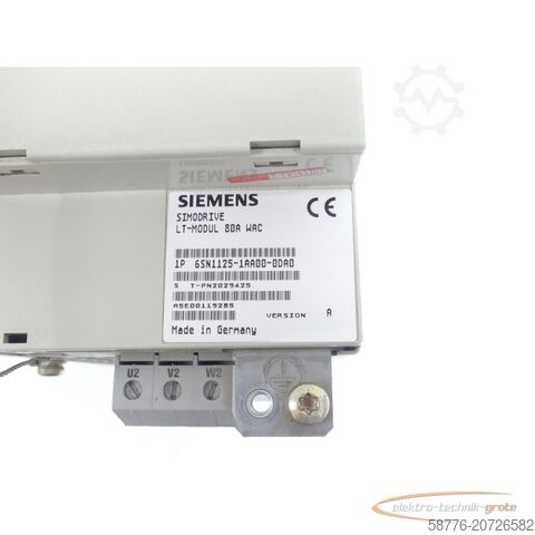 Компонент Siemens Siemens 6SN1125-1AA00-0DA0 Lt-Modul SN:T-PN2029425 - generalüberholt mit 3 Monaten Gewährleistung-
