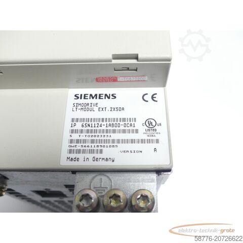 Компонент Siemens Siemens SIMODRIVE 6SN1124-1AB00-0CA1 LT-Modul SN: T-T02023231 - Version: A