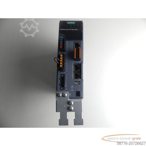 Siemens Komponente Siemens Sinamics S210 6SL3210-5HB10-4UF0 Umrichter SN:ZVM4XVM009136 0,4kW 240V~-ungebr.-