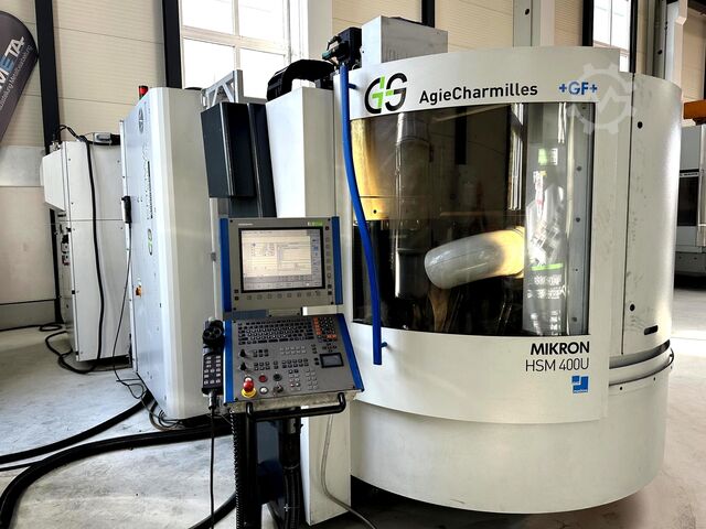 Vertical machining centers + robot Mikron HSM 600 U + 400 U + Roboter