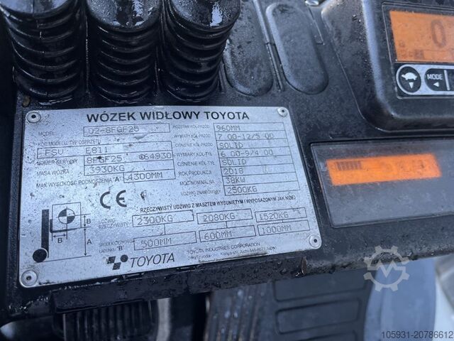 LPG 지게차 Toyota 8FGF25