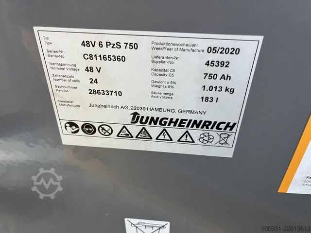 Elektrický vysokozdvižný vozík s 3 kolesami Jungheinrich EFG216