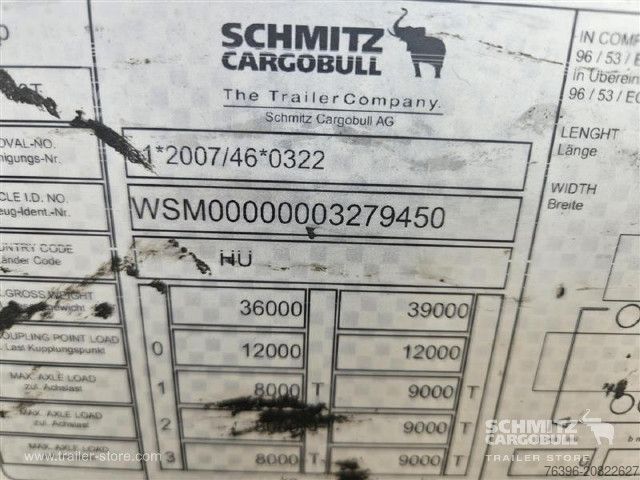 Semi-remorque bâchée Schmitz Cargobull Semitrailer Curtainsider Mega