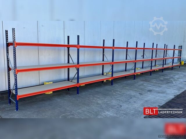 Raft de depozitare cu deschidere largă ca. 28,55 lfm. Weitspannregale H: 200 cm T: 60 cm , 400 kg Fachlast , 3 Ebenen
