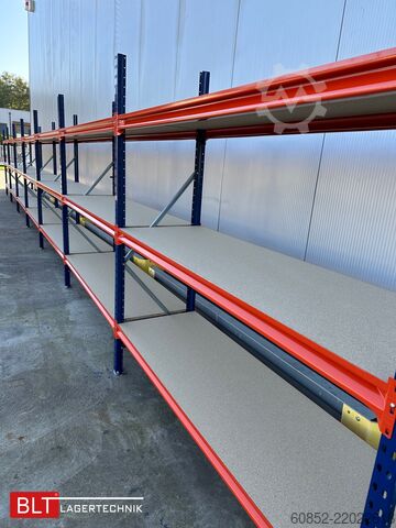 Raft de depozitare cu deschidere largă ca. 28,55 lfm. Weitspannregale H: 200 cm T: 60 cm , 400 kg Fachlast , 3 Ebenen
